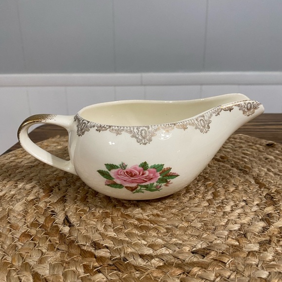 Paden City American Rose Gravy Boat - Picture 2 of 10